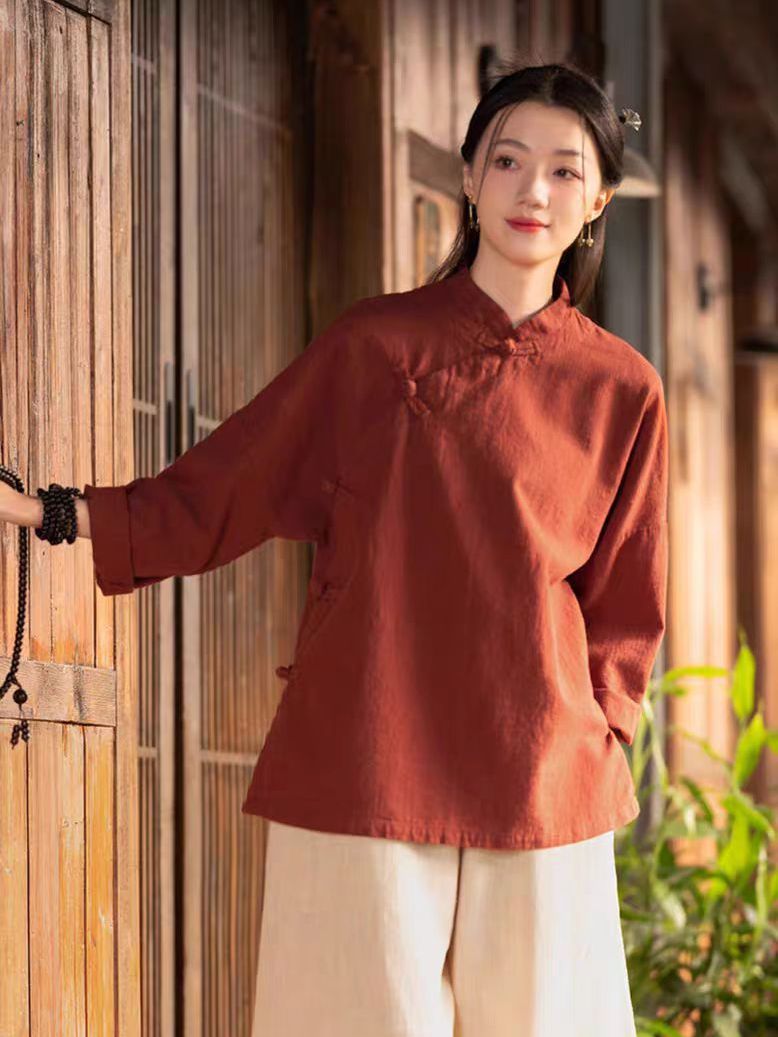 Linen Pant Wide - Nuevo Conjunto de Camisa de Lino