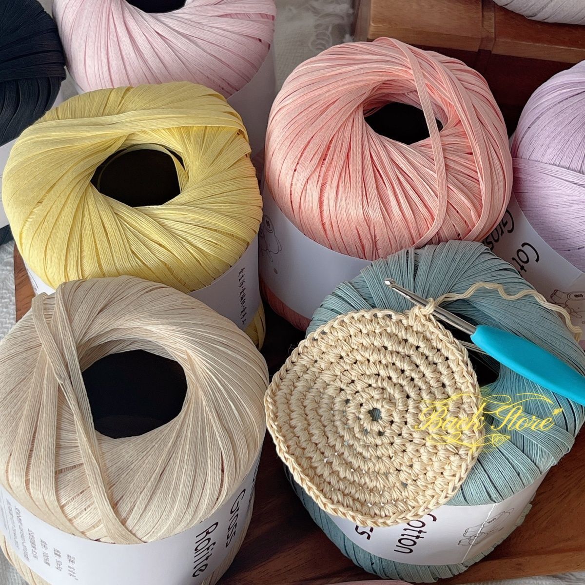 Crochet Bag Raffia - 102 M/rollo de hilo de rafia