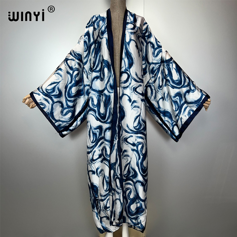 Cover Up Kaftan - WINYI cárdigan bohemio vestido África Kaftan