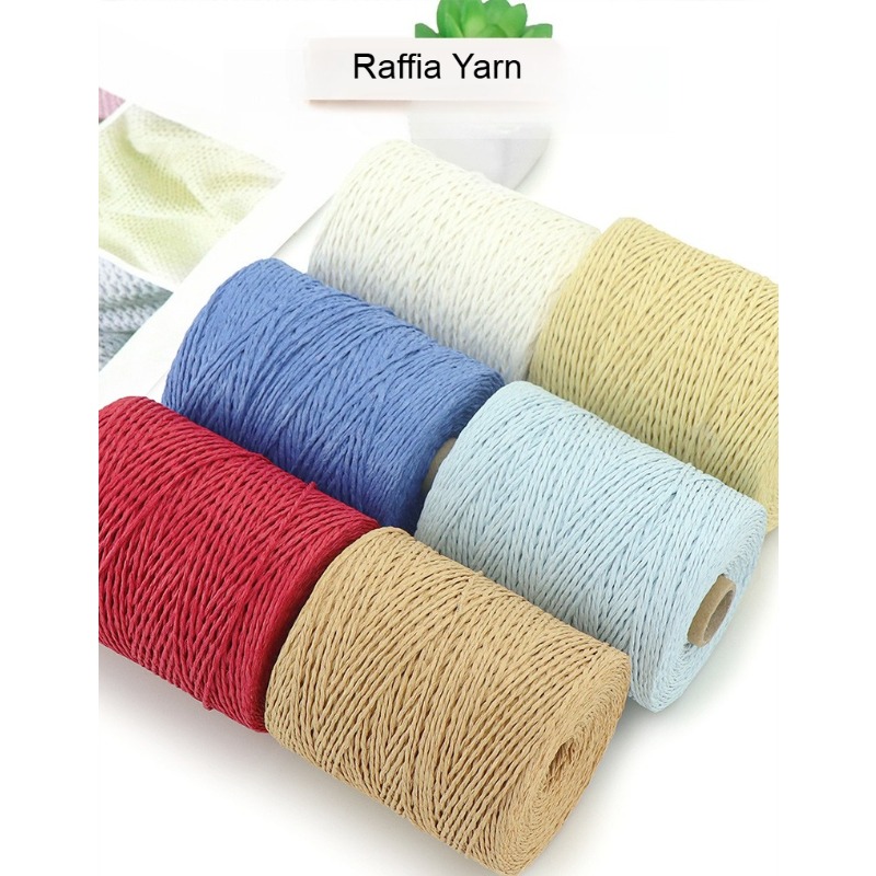 Crochet Bag Raffia - Hilo de Rafia Liso de 2