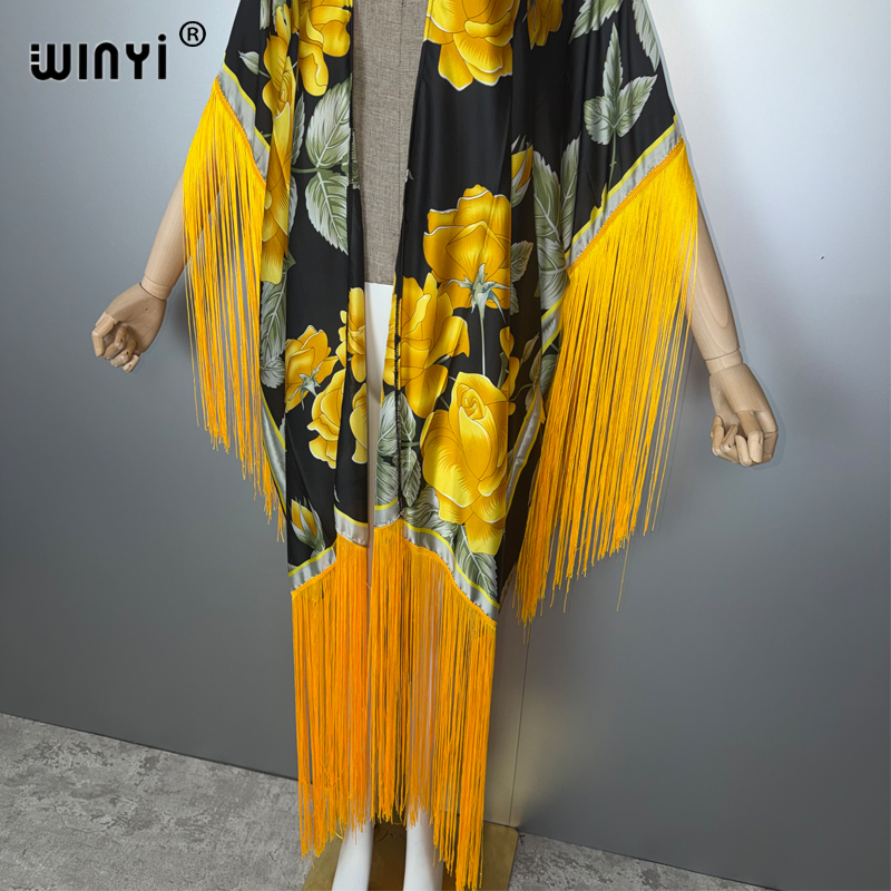 WINYI África kimono encubrimie - Cover Up Kaftan reseña y precio