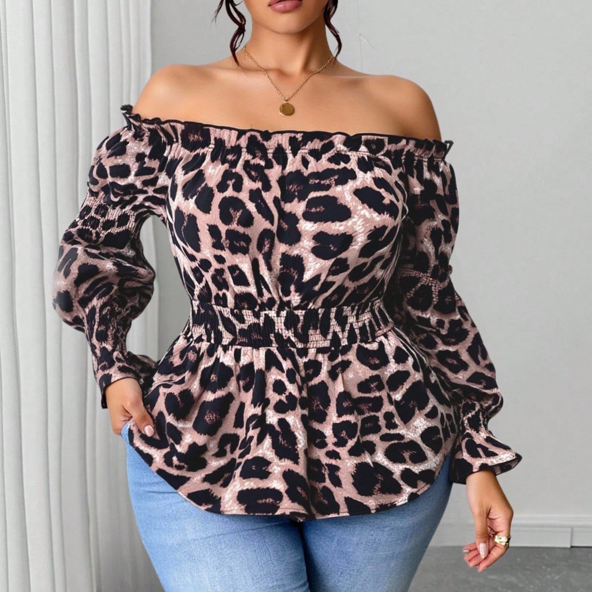 Blusa de Moda de Talla Grande  - Blouse Off Shoulder reseña y precio