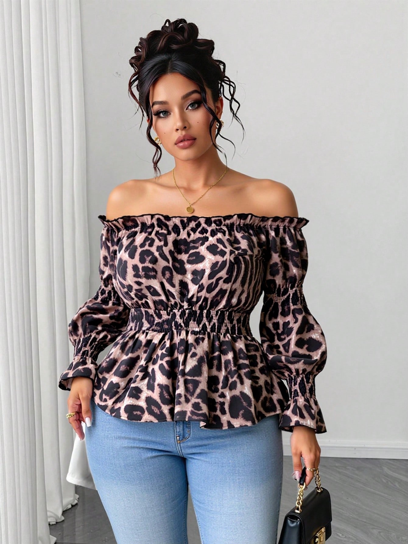 Blusa de Moda de Talla Grande  - Blouse Off Shoulder reseña y precio