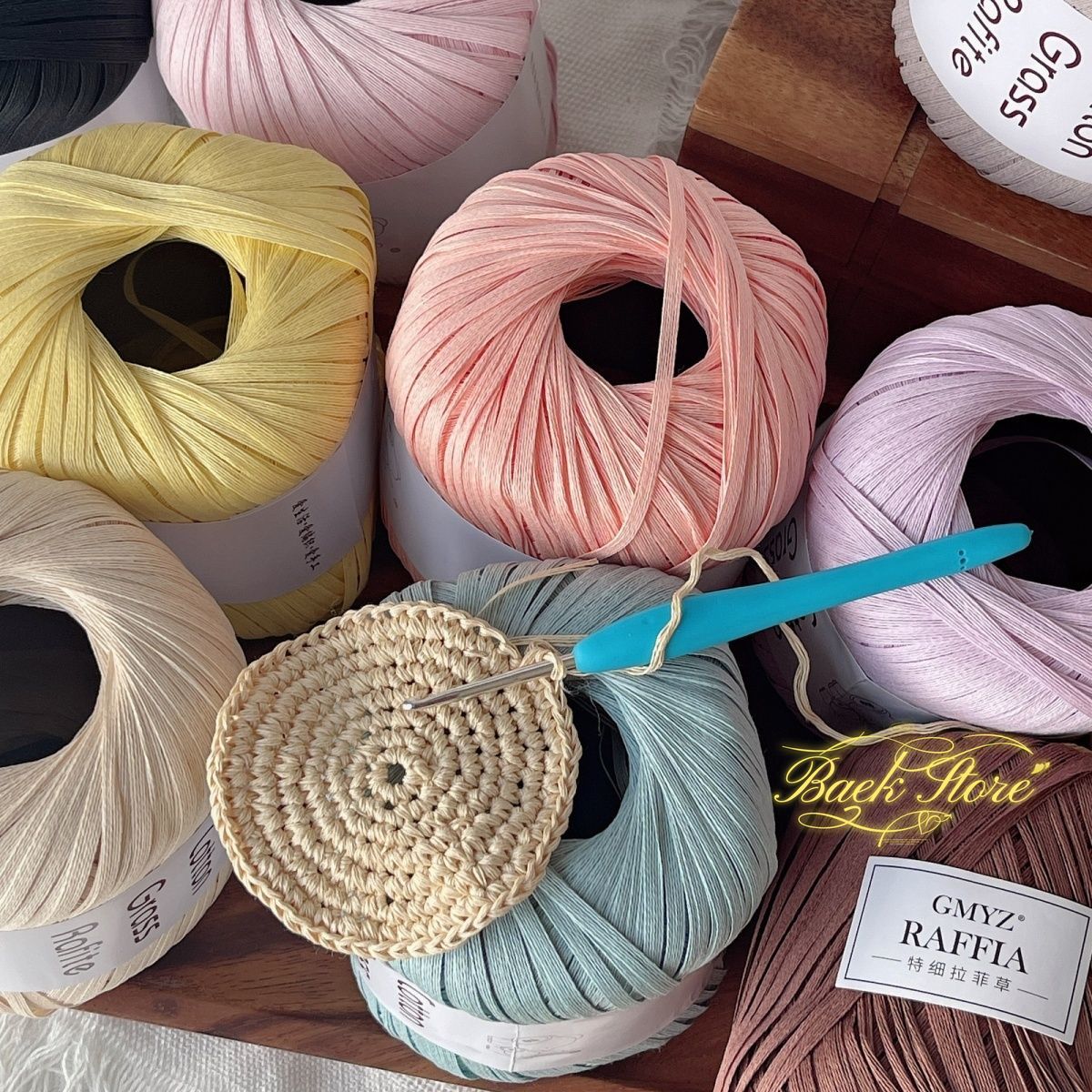 102 M/rollo de hilo de rafia M - Crochet Bag Raffia reseña y precio