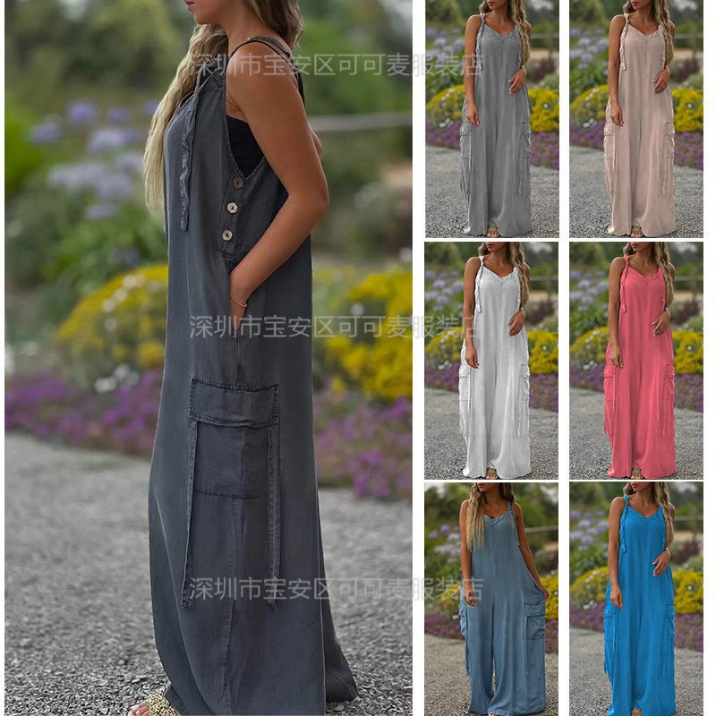 Mono holgado de verano, mono i - Jumpsuit Linen Relaxed reseña y precio