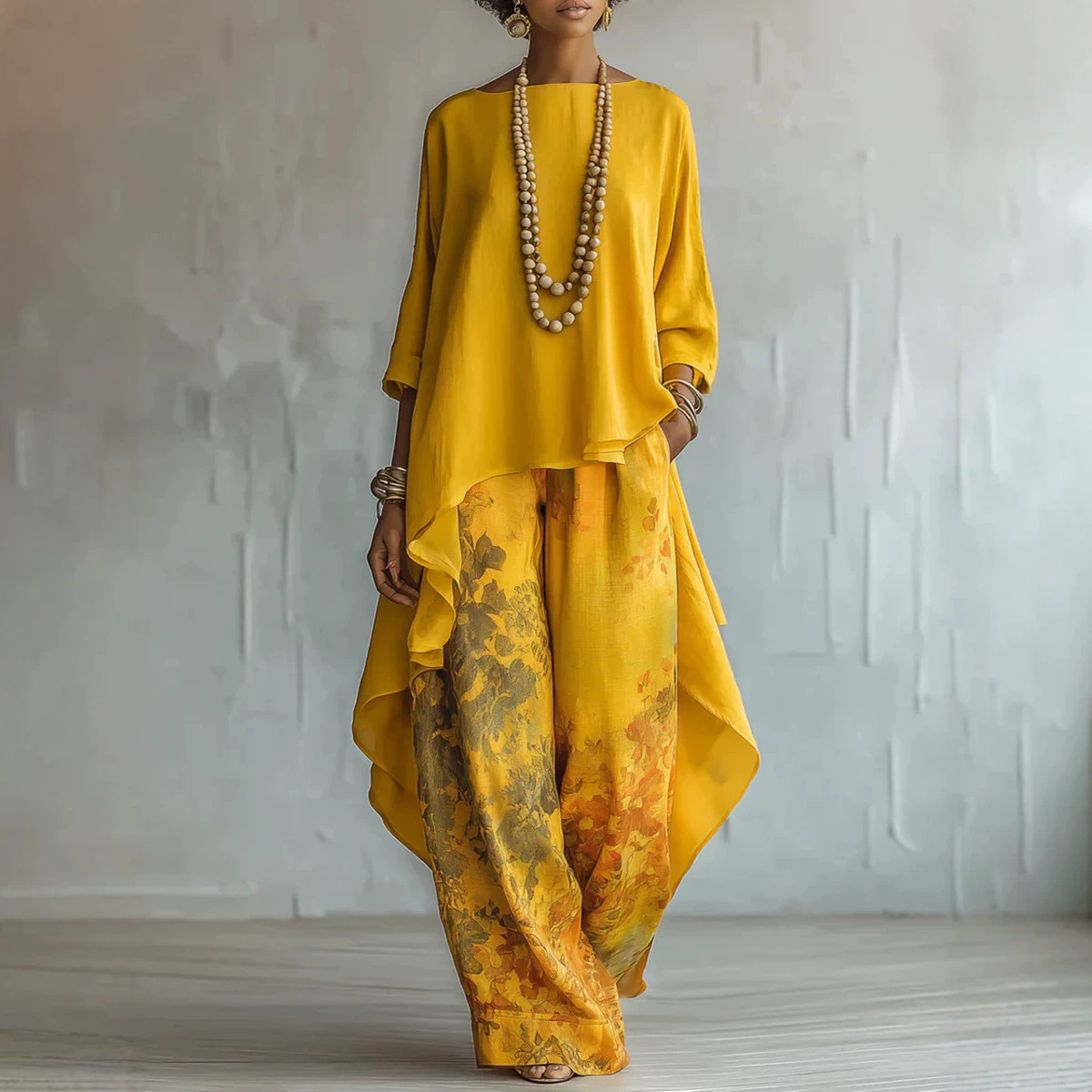 Conjunto de 2 Piezas de Lino p - Linen Pant Wide reseña y precio