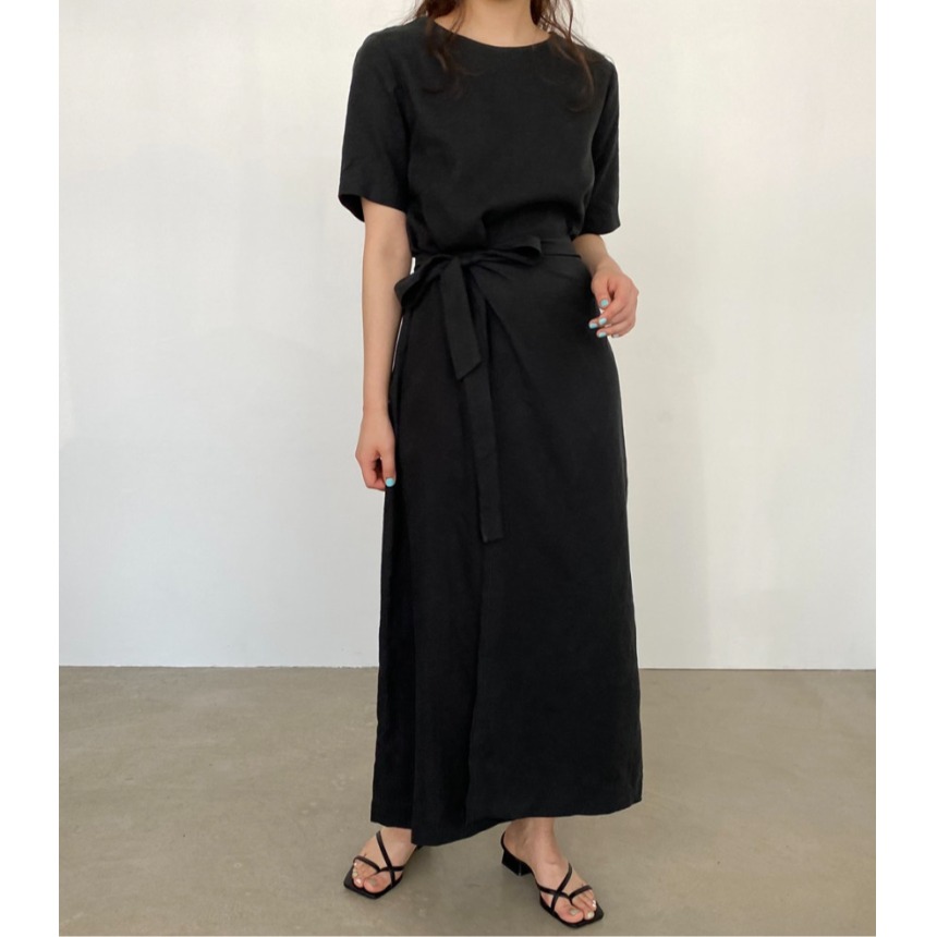 Elegante Vestido Cruzado de Al - Linen Dress Wrap reseña y precio