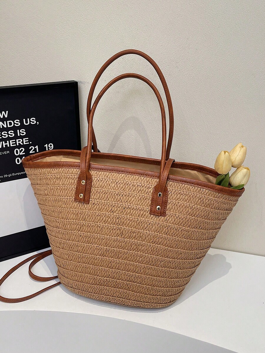 Bolso Tote Tejido de Gran Capa - Tote Bag Beach reseña y precio