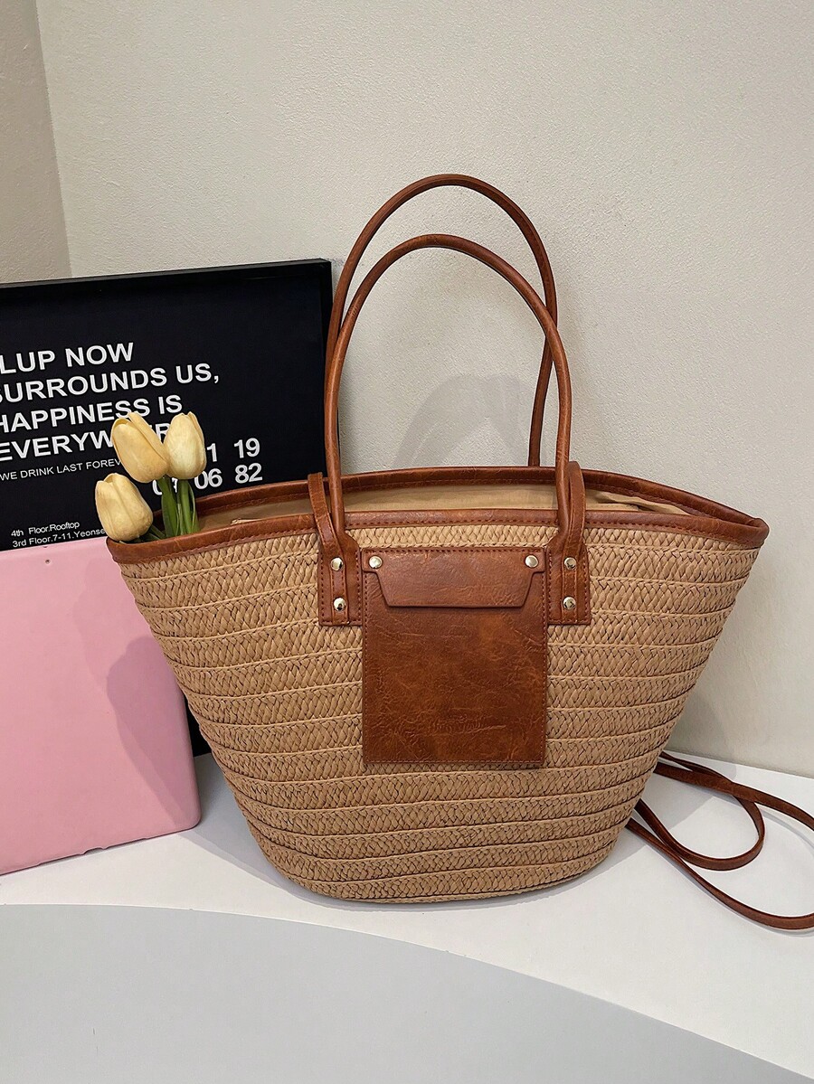 Bolso Tote Tejido de Gran Capa - Tote Bag Beach reseña y precio